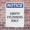 Signmission Empty Cylinders Only, 12 in W x Rectangle, Plastic OS-2PACK-NS-P-1218-V-12022 - alternate 2